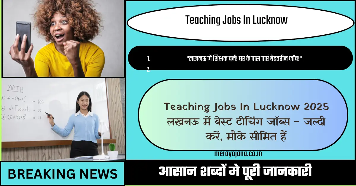 Teaching Jobs In Lucknow